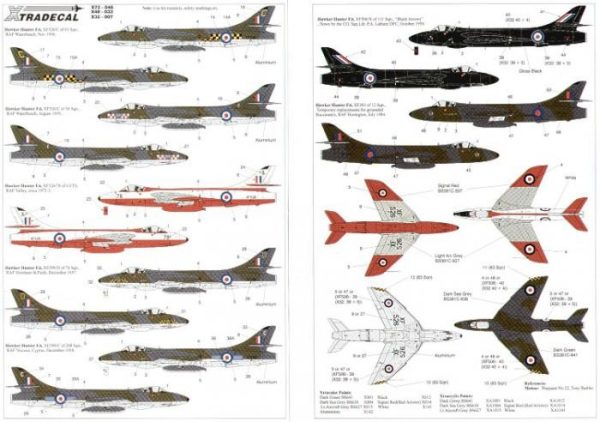 Hawker Hunter F6 12, 56 y 208 Sqns. 78 Sqn/ 4 FTS, 11 Sqn. Black Arrows Leader