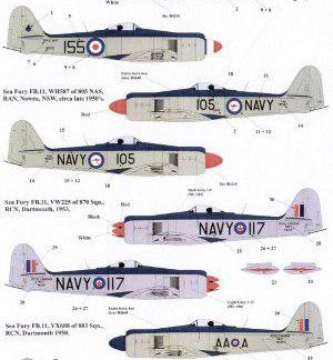 Hawker Sea Fury FB 11/ FB 50 Fleet Air Arm (FAA), Royal Australian Navy, Royal Canadian Navy, Royal Netherlands Navy