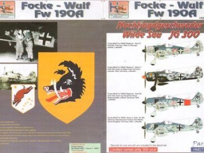 Fw 190 A Nachtjagdgeschwader Wilde Sau JG300