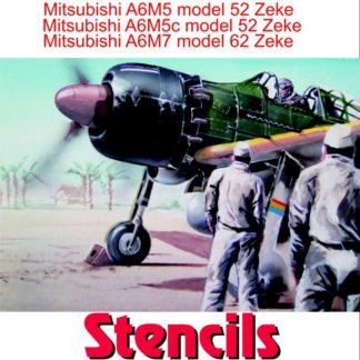 Mitsubishi A6M5 Zeke Stencils