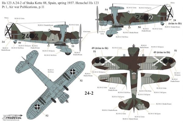 1/72 Henschel Hs-123A-1 & B-1