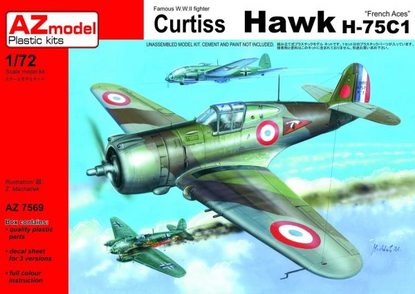 1/72 Curtiss Hawk H-75 C1 French Aces