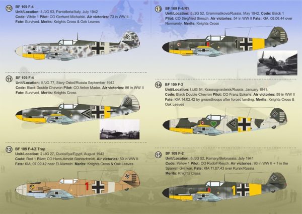 1/72 Me 109 F Aces