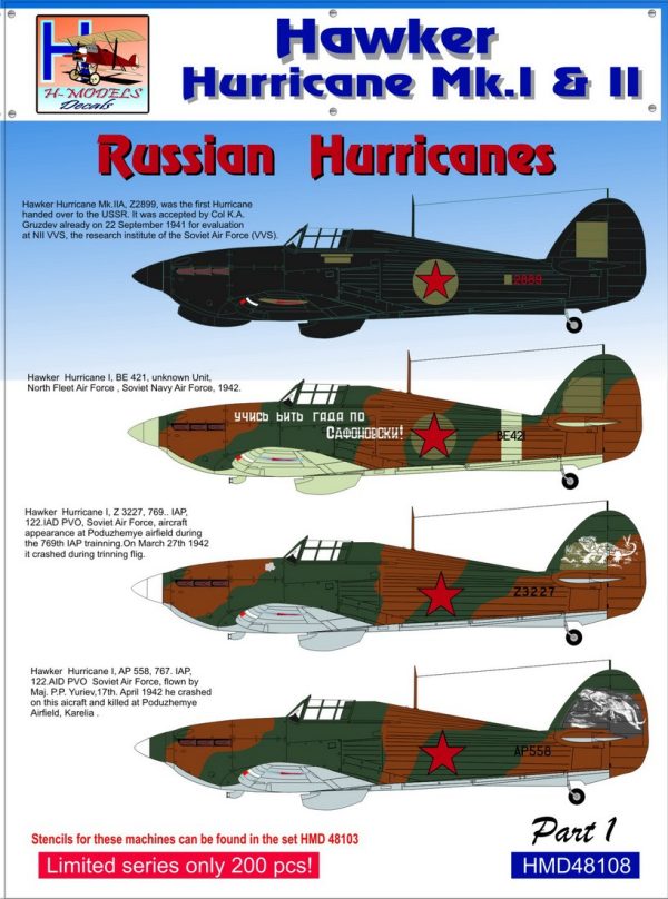 1/48 Russian Hurricanes Mk I/ II Part 1