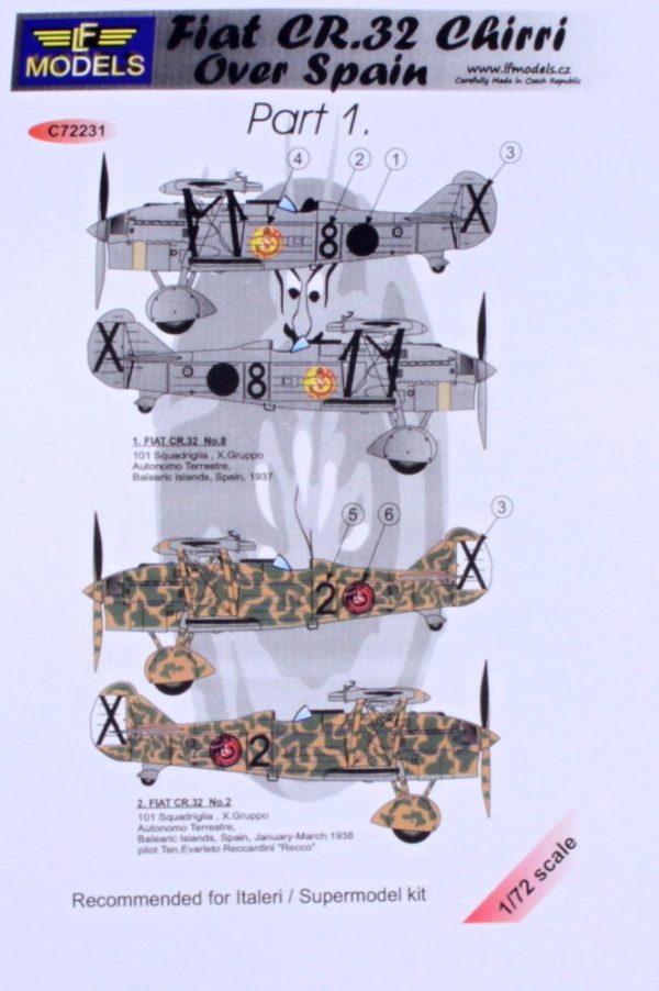 1/72 Fiat CR.32 Over Spain Part 1
