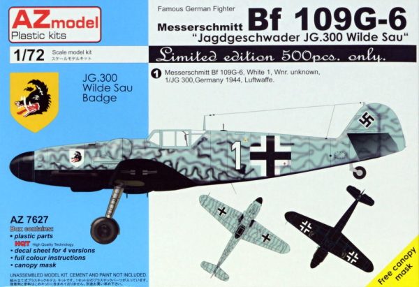 1/72 Bf 109 G-6 JG300 Wilde Sau Limited Edition