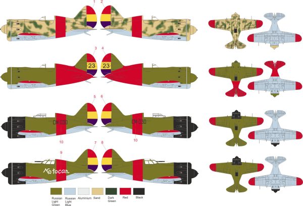Polikarpov I-16 Spanish Republicans