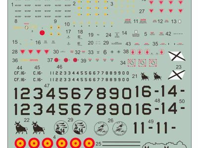 Spanish Typhoons – stencils and insignias