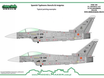 Spanish Typhoons – stencils and insignias