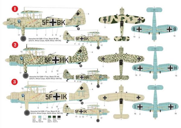 Henschel Hs-126B over Africa