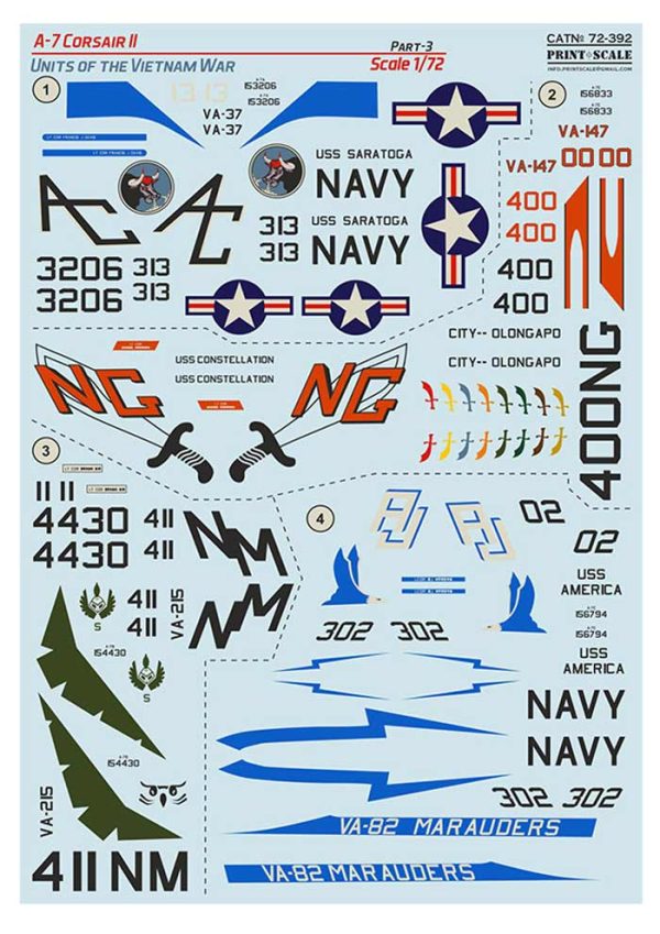 A-7 Corsair II Part 3 and Stencils