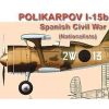 Polikarpov I-15 BIS Spanish Civil War Nationalists