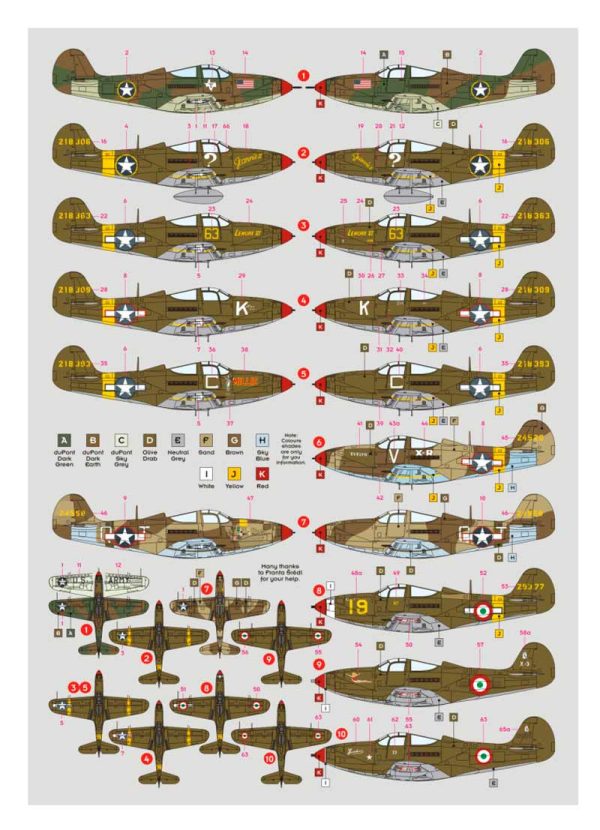 P-39/ P-400 Airacobra in Africa and Italy