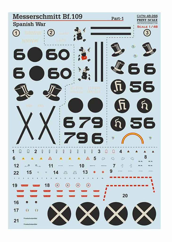 nk PRINT SCALE 48266 Messerschmitt Bf 109 B D in Spanish Civil War Part 1 CALCAS