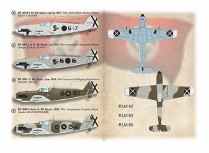 nk PRINT SCALE 48267 Messerschmitt Bf 109 B D in Spanish Civil War Part 2 PERFILES