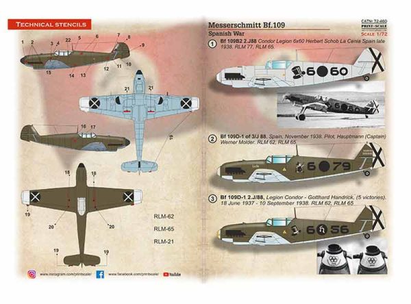 Messerschmitt Bf 109 B-D in Spanish Civil War
