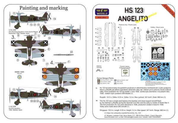 Hs-123 Angelito in Spanish Service - Imagen 2