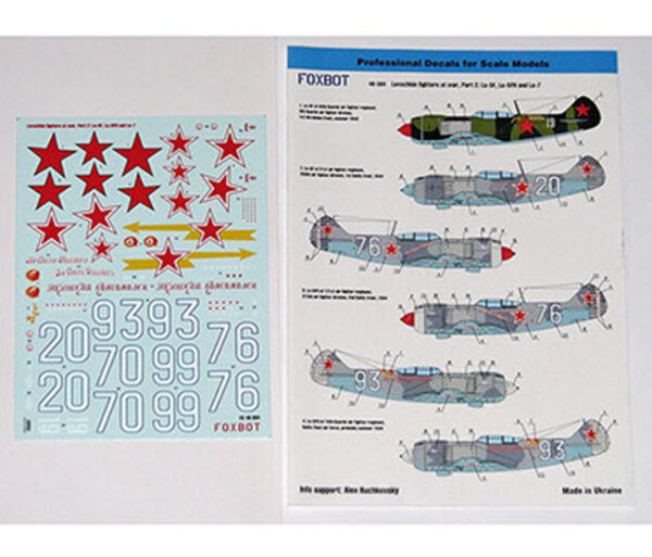 Lavochkin fighters WWII  La-5F, La-5FN, Lagg-3 and La-7 - Imagen 2
