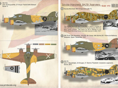 1/72 SM-79 Sparviero in Spanish Civil War